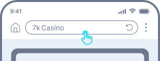 Шаг 1 - Открыть официальный сайт 7K Casinoo Открыть официальный сайт 7K Casino